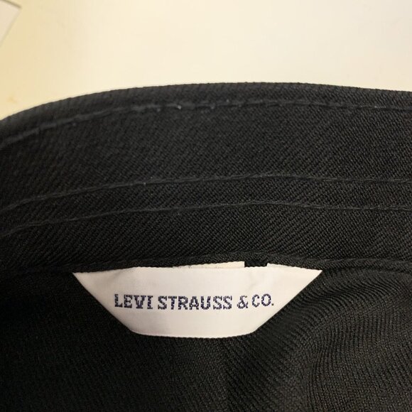 Vintage Levis Pants Size 34 Black Slacks Straight Leg 30 Inseam Mens - Picture 3 of 5